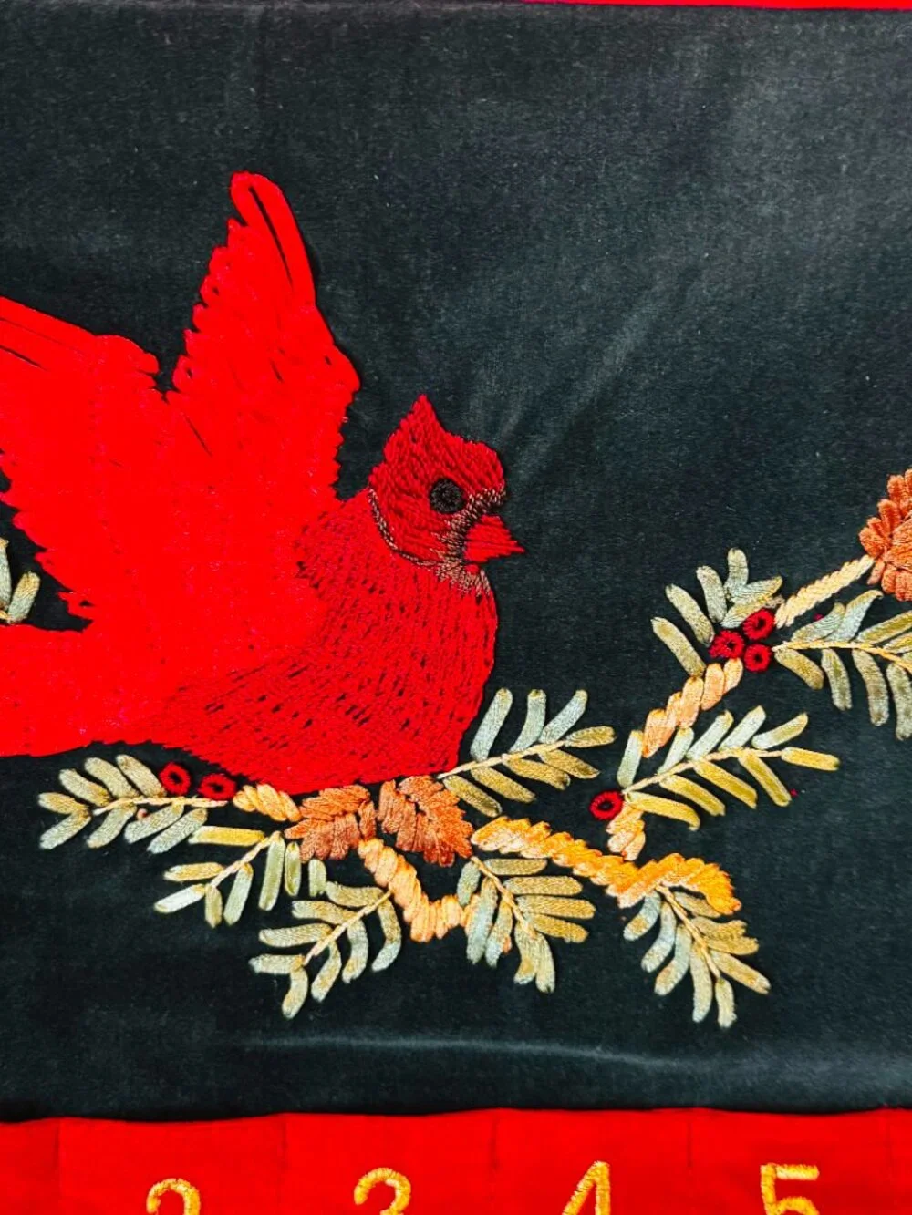 Vtg 2002 Fabric Wall Hanging 21x16